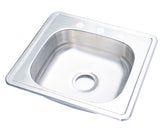 @fregadero sencillo inox 21x19x5-1/2 "t.0.5